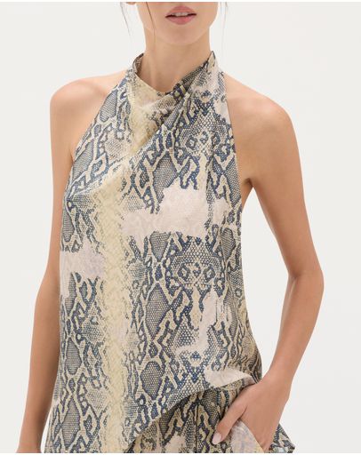 Beige Animal print