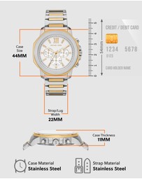Michael Kors - Prescott Two Tone Chronograph Watch