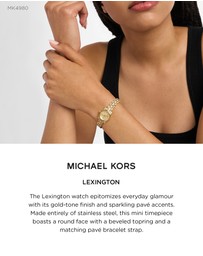 Michael Kors - Lexington Gold Analogue Watch