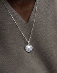 Dower & Hall - Men's One World Talisman Necklace In Sterling Silver