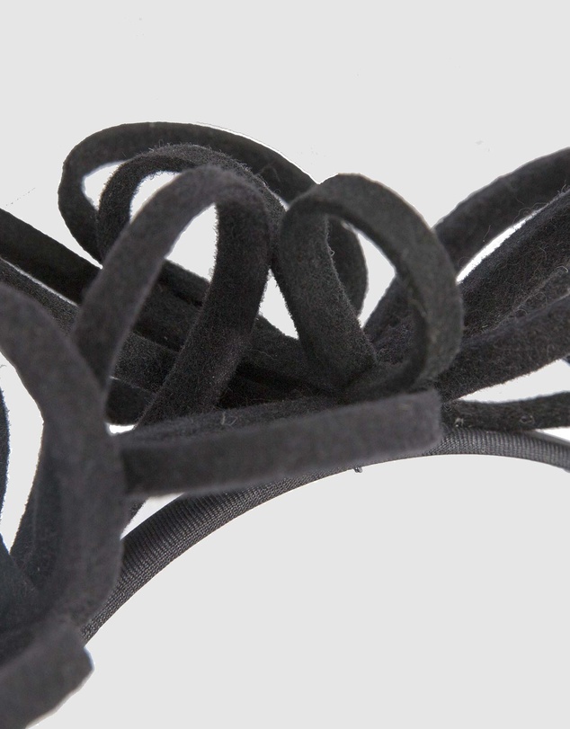 Max Alexander - Felt Black Loops Fascinator