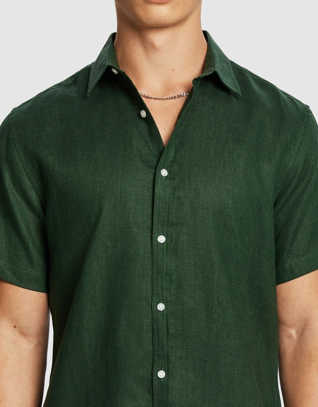 yd. - Lewis Pure Linen Shirt