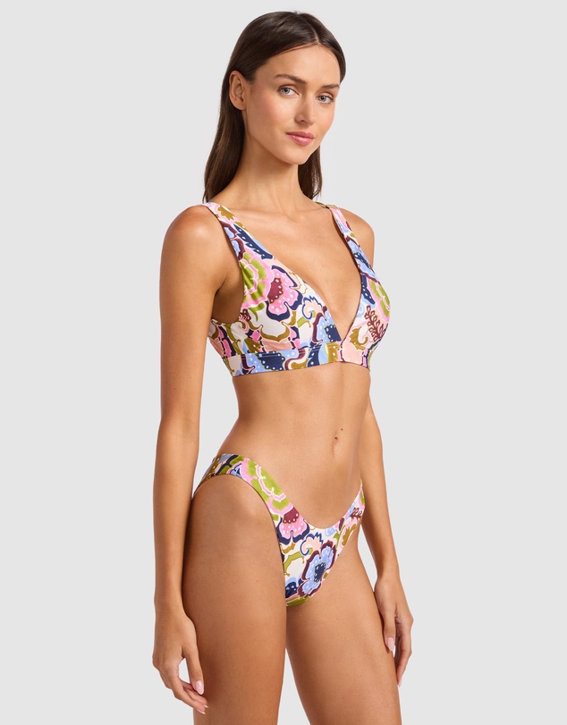 Seafolly - Sea Blossom Multi Fit Longline Triangle Bikini Top