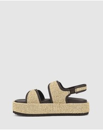 Siren - Apricot Flatform Sandals