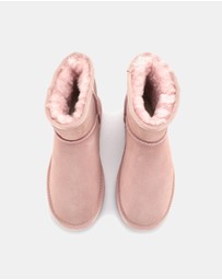 AusWooli Ugg Boots - Bondi Sheepskin Signature Short Ankle Boots