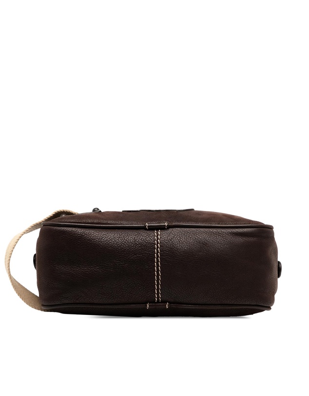 Loewe - Pre-Loved Nubuck Anagram Clutch