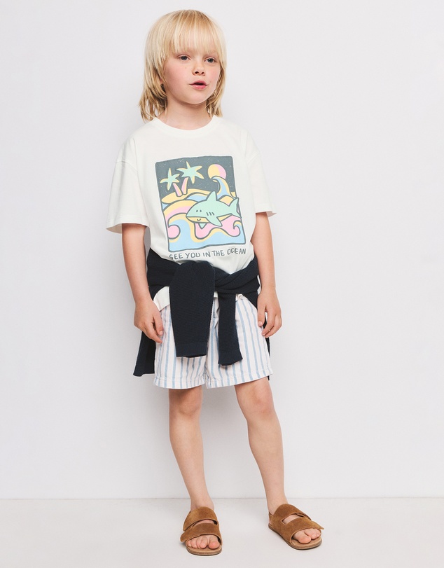 M.N.G - Shark T-Shirt - Babies-Kids