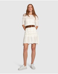 Belle & Bloom - Everbloom Crochet Mini Dress