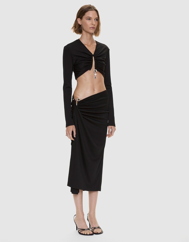 Christopher Esber - Droplet Crystal Pendant LS Top