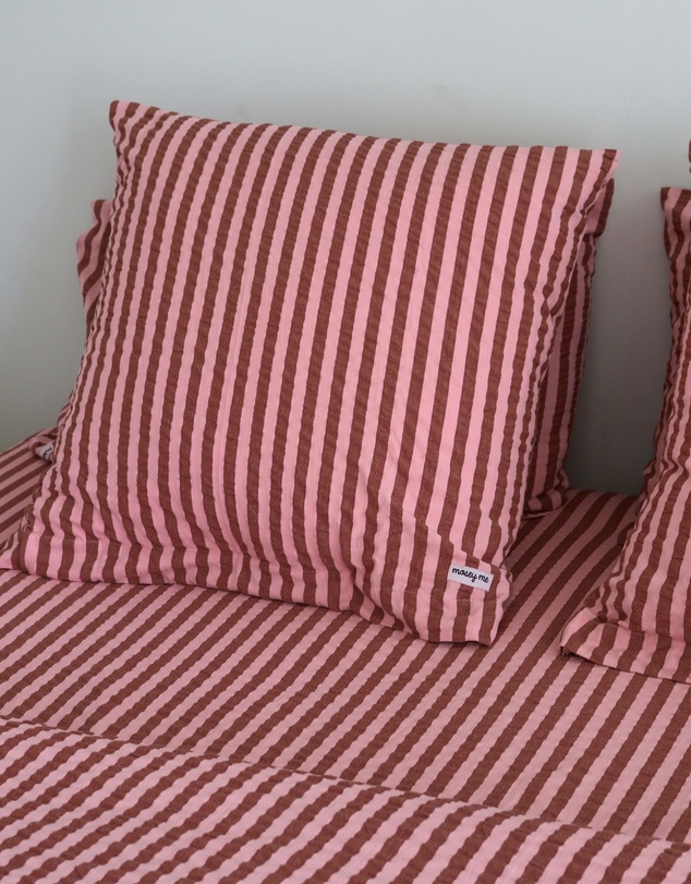 Mosey Me - Sundae Seersucker Euro Pillowcase Set