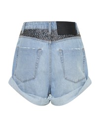 ONE TEASPOON - Railed Sequin Bandits High Waist Denim Shorts