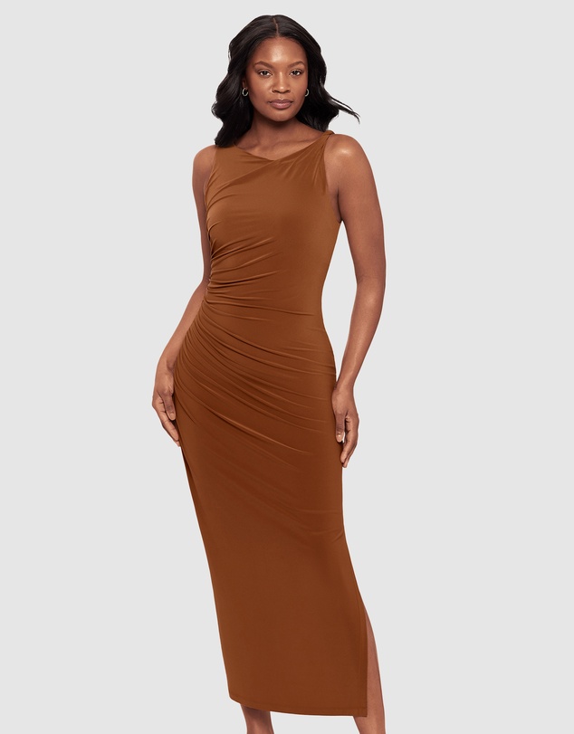 Miraclesuit Shapewear - Maxi Bodycon Shaping Dress With Side Slit