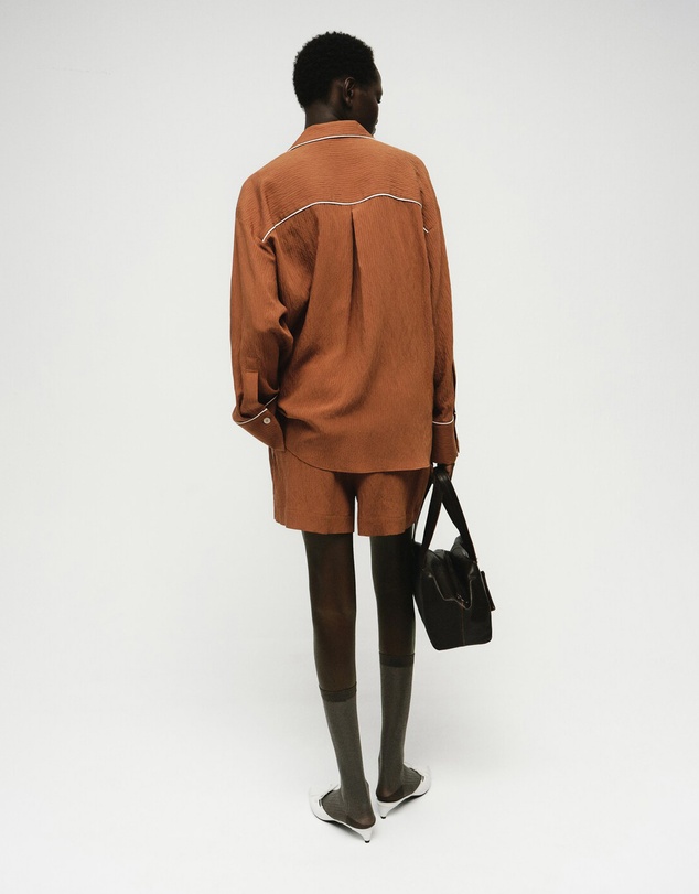 M.N.G - Textured Shirt With Contrasting Trim