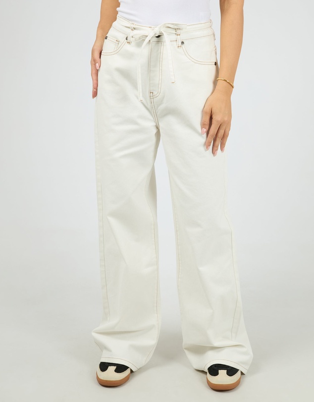 All About Eve - Gia High Rise Baggy Vintage White