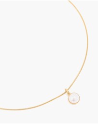 Lovisa - Waterproof Gold Plated Stainless Steel Freshwater Pearl Pendant Necklace