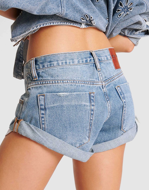 ONE TEASPOON - Bandits Low Waist Denim Shorts - Iconic Exclusive
