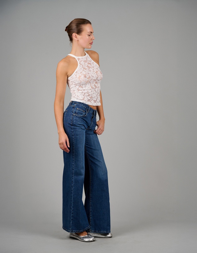 Love and Nostalgia - The Good Girl Super Racer Back - White