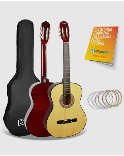 iWorld - 3rd Avenue 3/4 Size Classical Guitar Pack - Natural