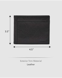 Fossil - Neel Black Wallet