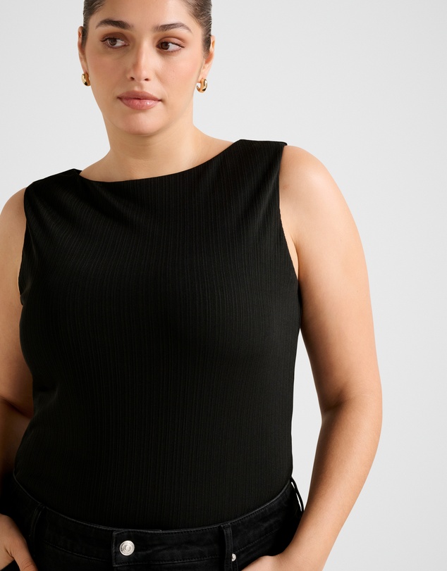 Forever New Curve - Frankie Curve Boat Neck Tank Top