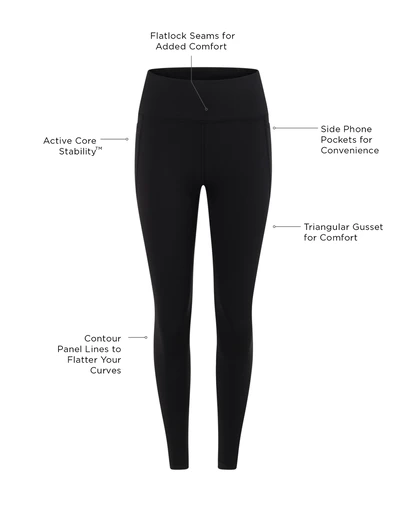 Lorna Jane - Amy No Ride 2 Pocket Ankle Biter Leggings
