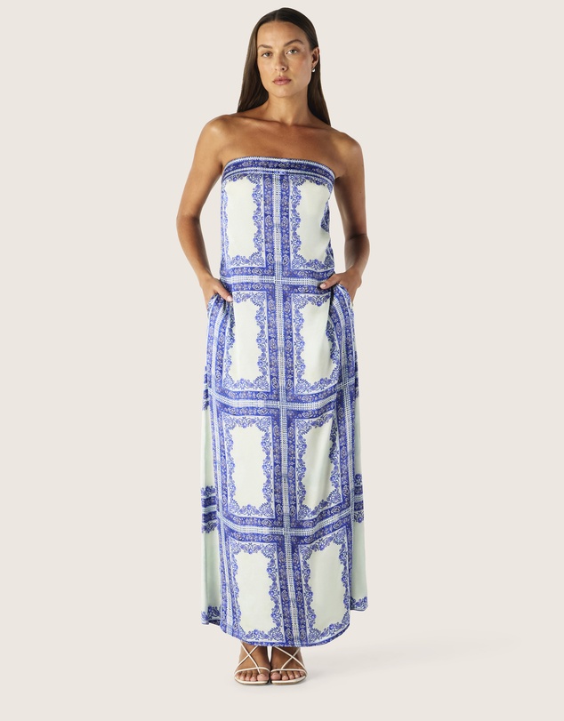 MOS The Label - Jordi Strapless Midi Dress