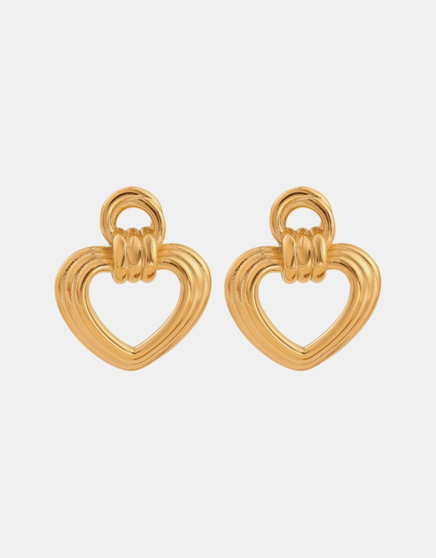 Zoe Olivia - Waterproof Muse Heart Stud Earrings