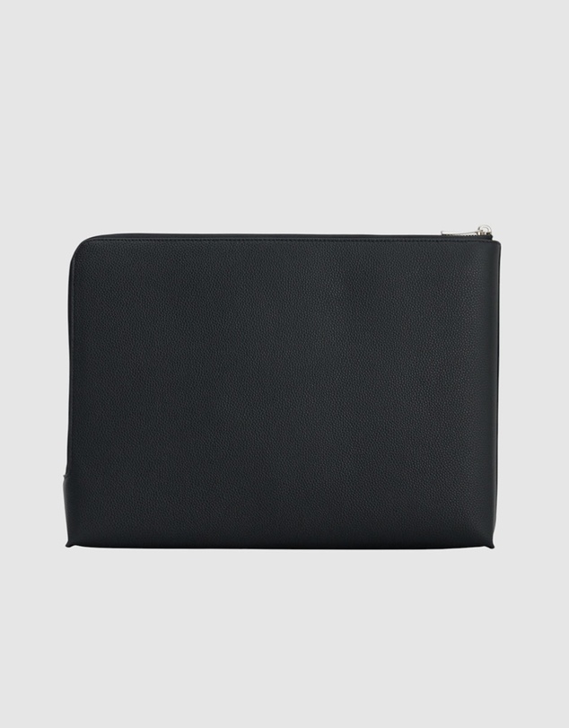 Oroton - Oscar 15 Inch Laptop Organiser Pebble