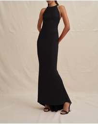 BY JOHNNY. - Velora Open Back Jersey Gown
