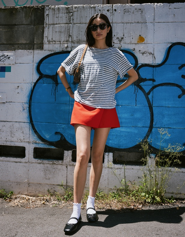 CAMIXA - Francy Linen Jersey T-Shirt Top
