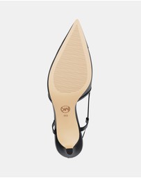 Michael Kors - Alora Toe Cap Mid Slingback Heels - Women's