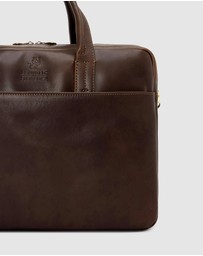 Republic of Florence - The Tokyo Matt Chocolate Briefcase
