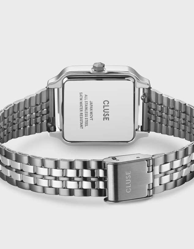 Cluse - Gracieuse Silver Link & Élevé Silver Tennis Bracelet Gift Set
