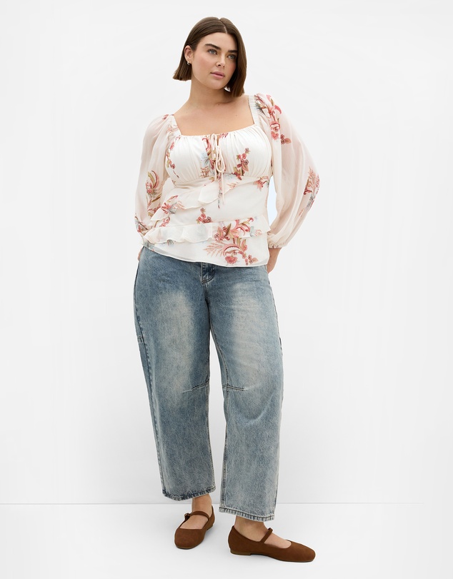 City Chic - Shayla Floral Print Top