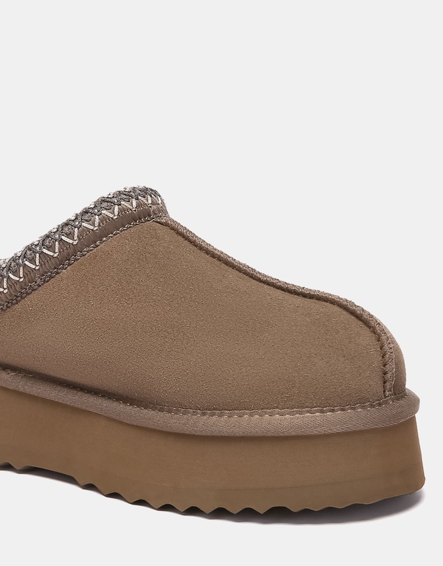 EVERAU - Australian Shepherd Ugg Tay Platform Cow Suede Upper House Shoes