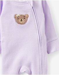 Cotton On Kids - Growie Long Sleeve Rib Romper