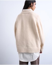 TOPSHOP - Knitted Clean V-Neck Jumper