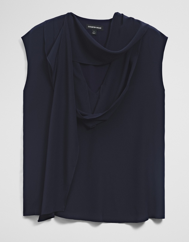 Country Road - Draped Neck Top