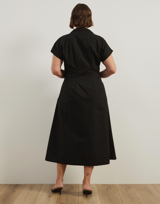 Atmos&Here Curvy - Marcy Pin Tuck Midi Dress