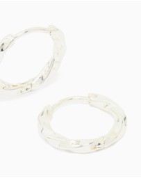 Lovisa - Waterproof Stainless Steel Twisted Hoop Earrings