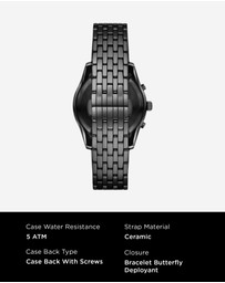 Emporio Armani - Black Chronograph Watch