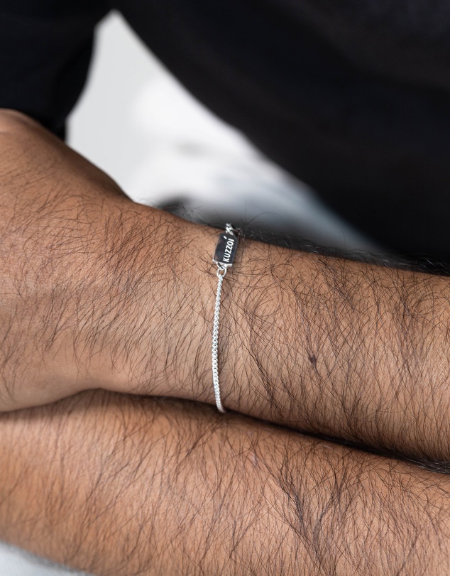 Kuzzoi - ICONIC EXCLUSIVE - Classic Curb Chain Bracelet in 925 Sterling Silver
