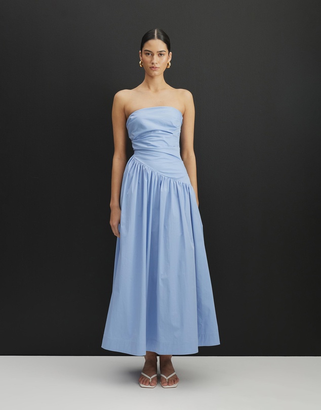 AERE - Kiera Strapless Midi Dress