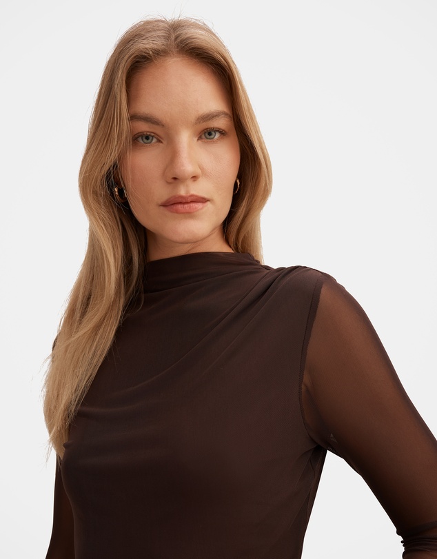 Forever New - Charlotte High Neck Long Sleeves Top