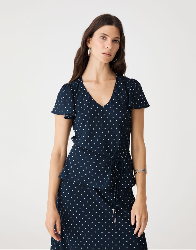 Forcast - Danielle Frill Sleeve Top