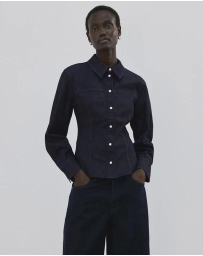 M.N.G - Denim Shirt With Seams