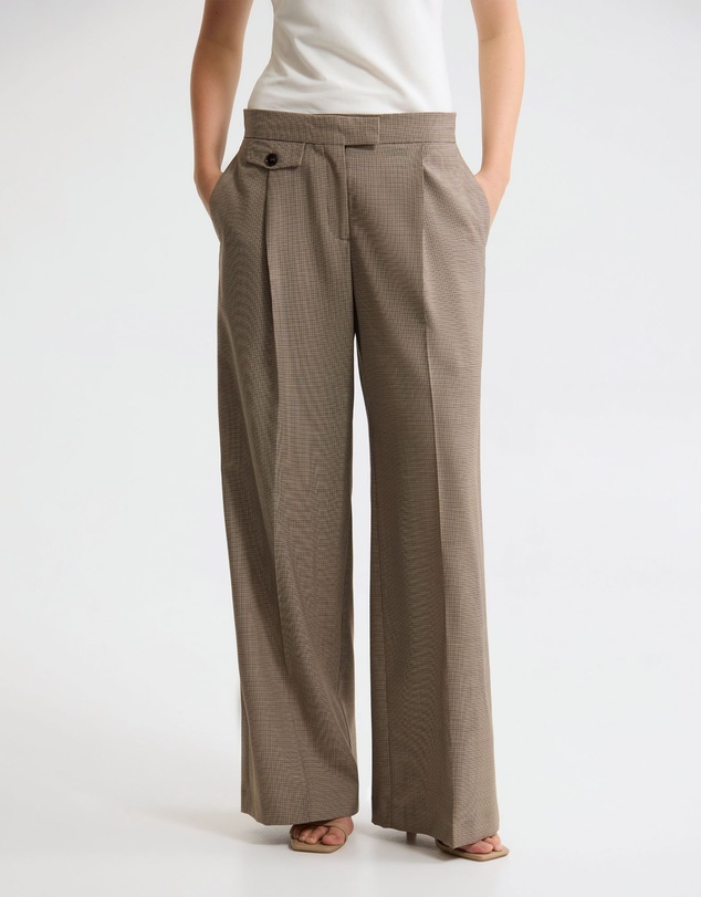 Oxford - Belle Houndstooth Wool Pant