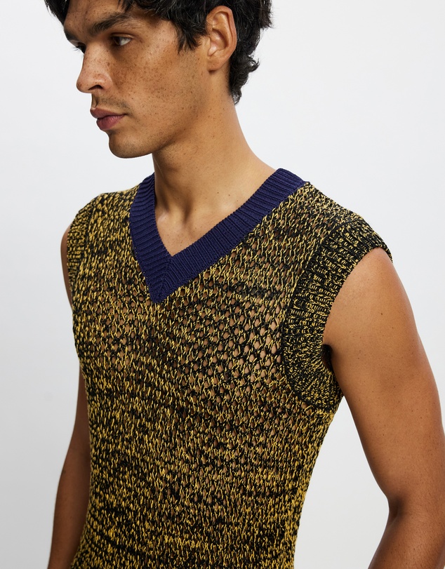 Wales Bonner - Mouline Yarn Shade Knit Vest