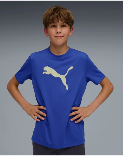 Puma - Train All Day Cat Logo Tee - Boys