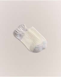 Trenery - Low Cut Rib Sock in White